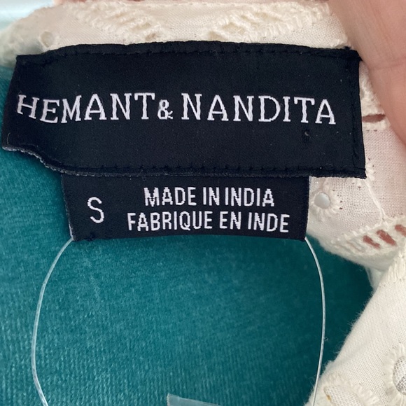 NWT Anthropology Hemant and Nandita Size S Aditya Embroidered Tunic Dress - Picture 11 of 13